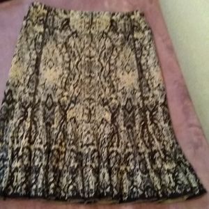 NIC+ZOE  Cotton/Rayon Skirt S